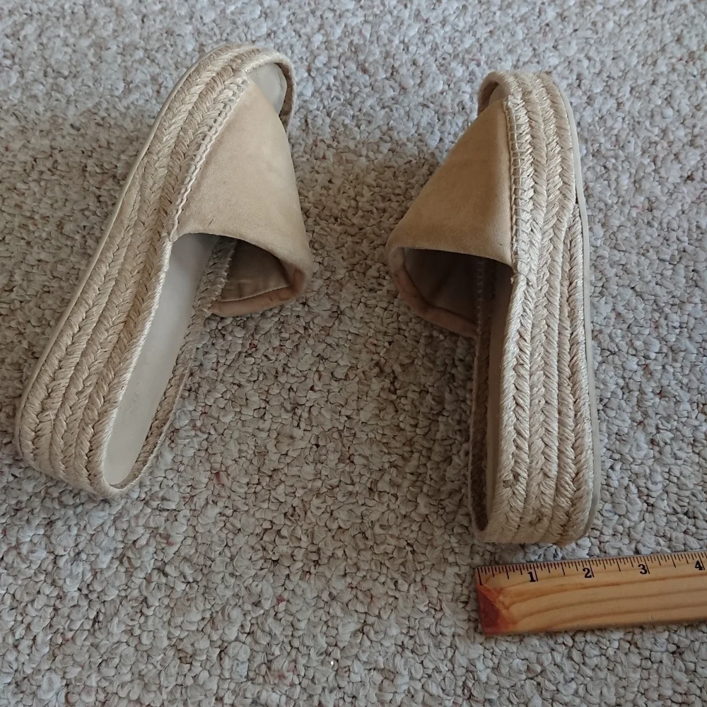 Vince Jesse suede slip-on platform sandals size 7
